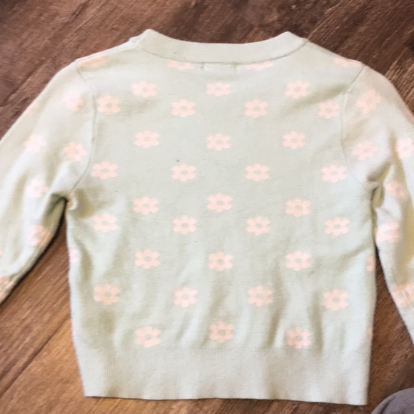 FLORAL CROPPED SWEATER Womens  size Medium - Picture 3 of 3